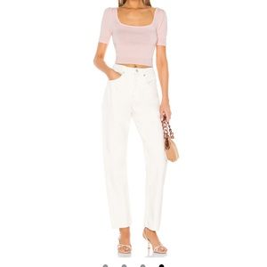 Agolde 90s Mid Rise Loose Fit - Ivory